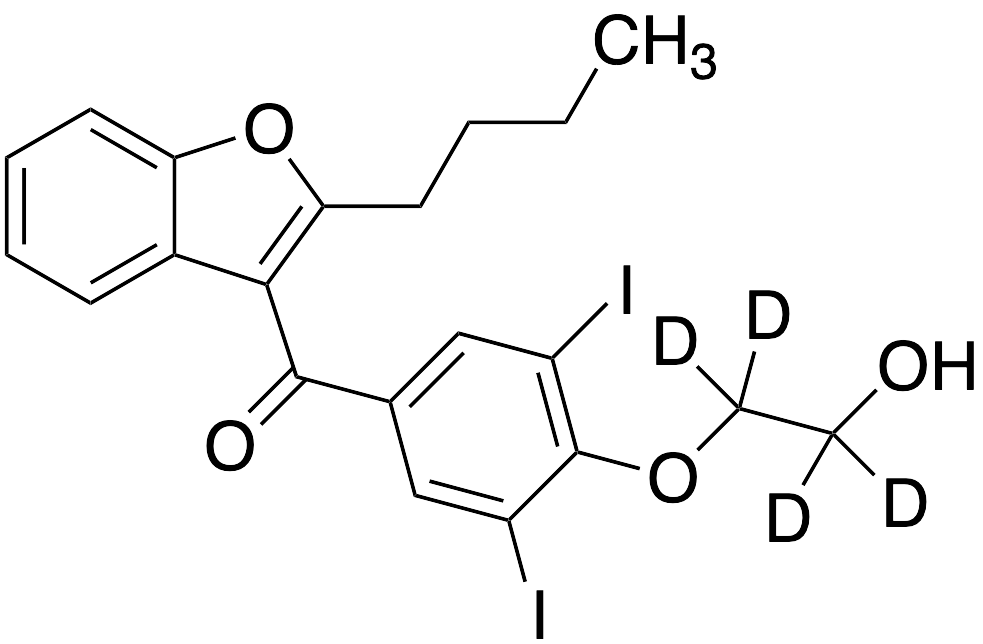 (2-Butyl-1-benzofuran-3-yl)[4-(2-hydroxyethoxy)-3,5-diiodophenyl]methanone-D4