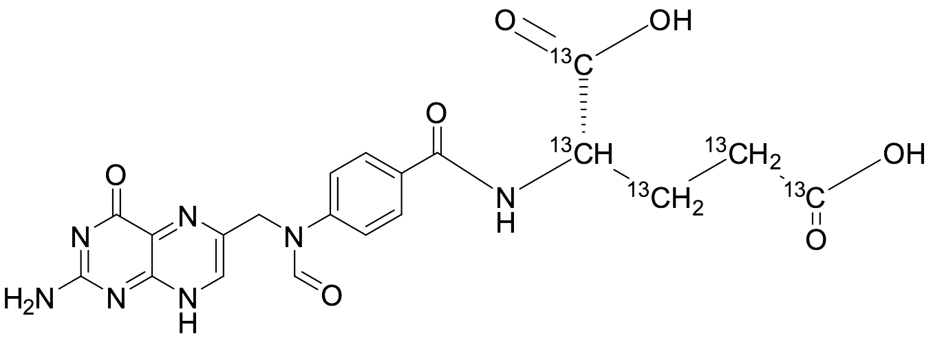 10-Formyl Folic Acid-13C5 (>90%)