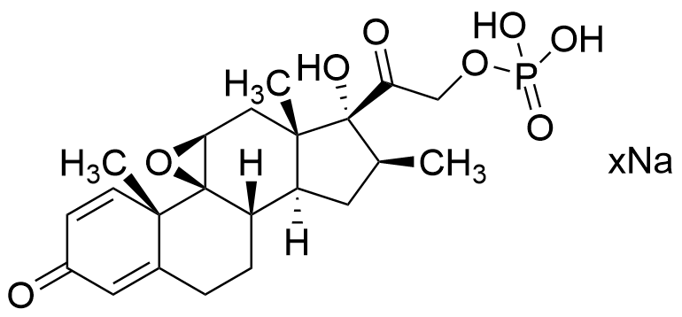 17,21-Dihydroxy-9,11-epoxy-16Beta-methyl-pregna-1,4,diene-3,20-dione 21-Phosphate Ester Sodium