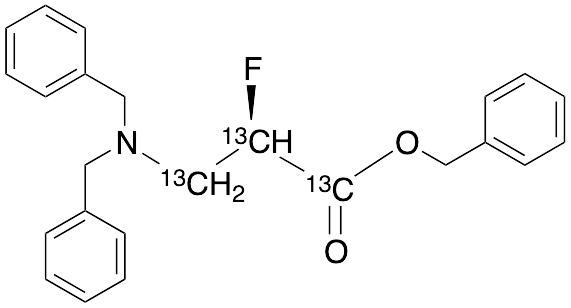 Benzyl (2R)-3-N,N-Dibenzylamino-2-fluoropropanoate-13C3