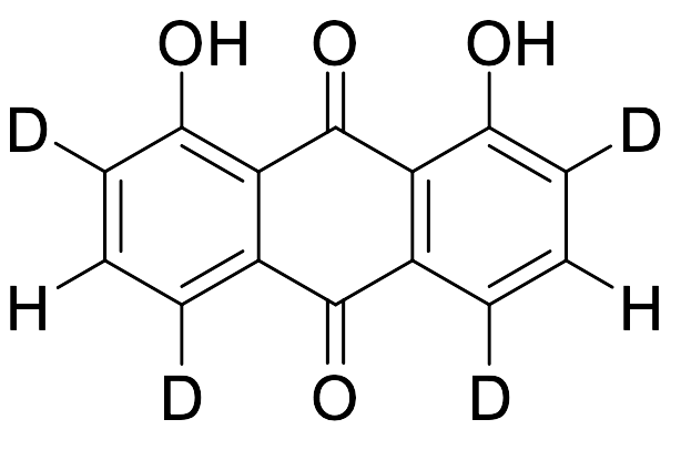 1,8-Dihydroxyanthraquinone-D4 (major)