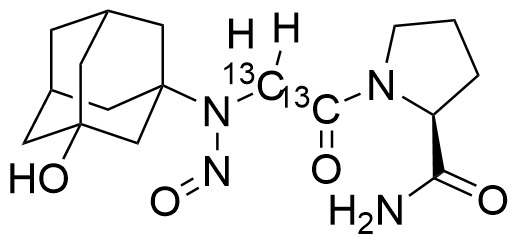 N-Nitroso-Vildagliptin-13C2 amide Impurity