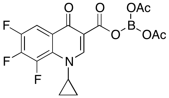 1-Cyclopropyl-6,7,8-trifluoro-1,4-dihydro-4-oxo-3-quinolinecarboxylic Acid Anhydride with Diacetyl Borate