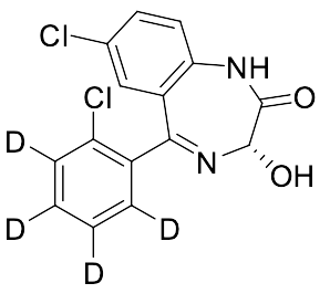 (S)-7-Chloro-5-(2-chlorophenyl-3,4,5,6-d4)-3-hydroxy-1,3-dihydro-2H-benzo[e][1,4]diazepin-2-one