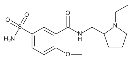 Sulpiride 1.0 mg/ml in Methanol - CAS No. 15676-16-1 Sulpiride 1.0 mg/ml in Methanol