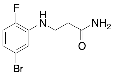 3-[(5-Bromo-2-fluorophenyl)amino]propanamide