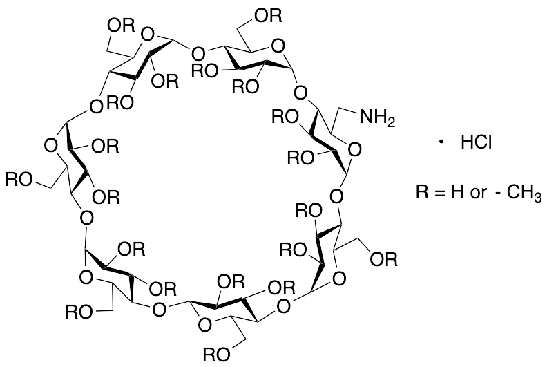 6-Monodeoxy-6-monoamino-random-methyl-b-cyclodextrin Hydrochloride