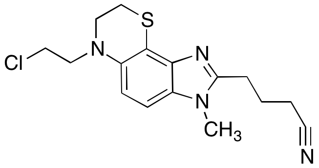 4-(6-(2-Chloroethyl)-3-methyl-3,6,7,8-tetrahydroimidazo[4',5':5,6]benzo[1,2-b][1,4]thiazin-2-yl)butanenitrile