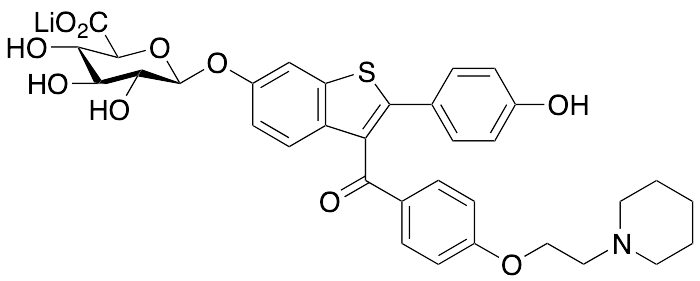 Raloxifene 6-Beta-D-Glucuronide Lithium Salt