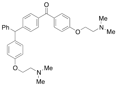 (4-(2-(Dimethylamino)ethoxy)phenyl)(4-((4-(2-(dimethylamino)ethoxy)phenyl)(phenyl)methyl)phenyl)methanone