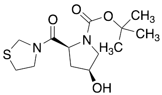 4-Des((3-methyl-1-phenyl-1H-pyrazol-5-yl)-1-piperazinyl)-4-hydroxy-N-(tert-butyl formate) Teneligliptin