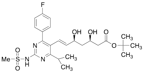 tert-Butyl-7-[4-(4-fluorophenyl)-6-isopropyl-2-mesylaminopyrimidin-5-yl]-(3R,5S)-dihydroxy-(E)-6-heptenoate