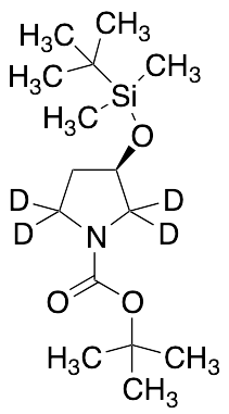 (3R)​-3-​[[(1,​1-​Dimethylethyl)​dimethylsilyl]​oxy]​-​1-​pyrrolidinecarboxyli​c Acid 1,​1-​Dimethylethyl Ester-d4