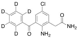 2-Amino-3-benzoyl-5-chlorobenzeneacetamide-d5