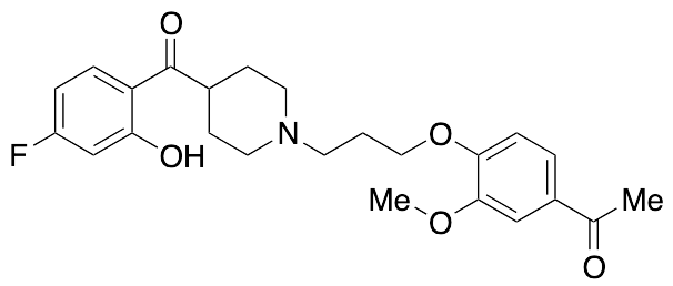 1-[4-[3-[4-(4-Fluoro-2-hydroxybenzoyl)-1-piperidinyl]propoxy]-3-methoxyphenyl]-ethanone