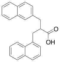 3-(Naphthalen-1-yl)-2-(naphthalen-2-ylmethyl)propanoic Acid