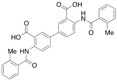 4,4'-Bis[(2-methylbenzoyl)amino]-[1,1'-Biphenyl]-3,3'-dicarboxylic Acid