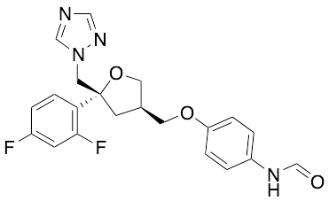 (5R-cis)-4-[5-(2,4-Difluorophenyl)-5-[1,2,4]triazol-1-ylmethyltetrahydrofuran-3-ylmethyl]methoxy-formanilide