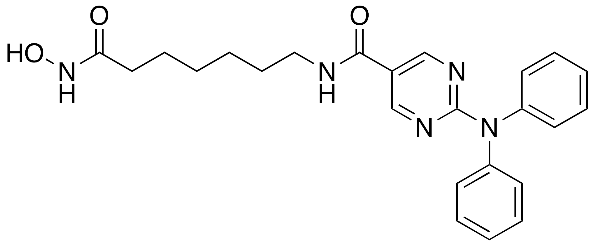 2-(Diphenylamino)-N-[7-(hydroxyamino)-7-oxoheptyl]-5-pyrimidinecarboxamide