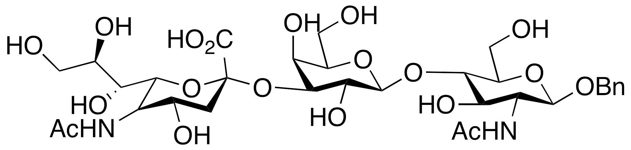 Phenylmethyl O-(N-Acetyl-alpha-neuraminosyl)-3-O-(beta-D-galactopyranosyl)-4-[2-(acetylamino)-2-deoxy]-beta-D-glucopyranoside
