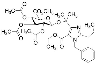 N-Benzyl 1-Methylethyl-2-propyl-1H-imidazole-5-carboxylic Acid Ethyl Ester 2,3,4-Tri-O-acetyl-beta-D-glucuronide Methyl Ester