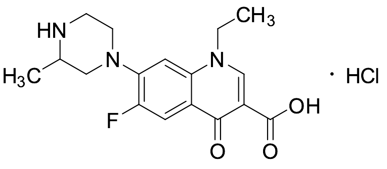 8-Chloro-1-ethyl-6-fluoro-1,4-dihydro-7-(3-methyl-1-piperazinyl)-4-oxo-3-quinolinecarboxylic Acid Hydrochloride