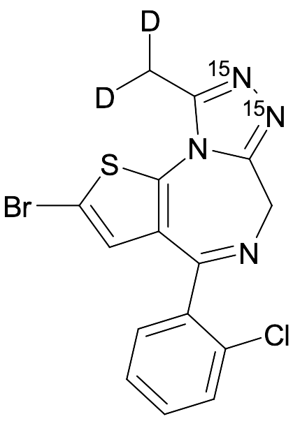 Brotizolam-D2 (Major) 15N2