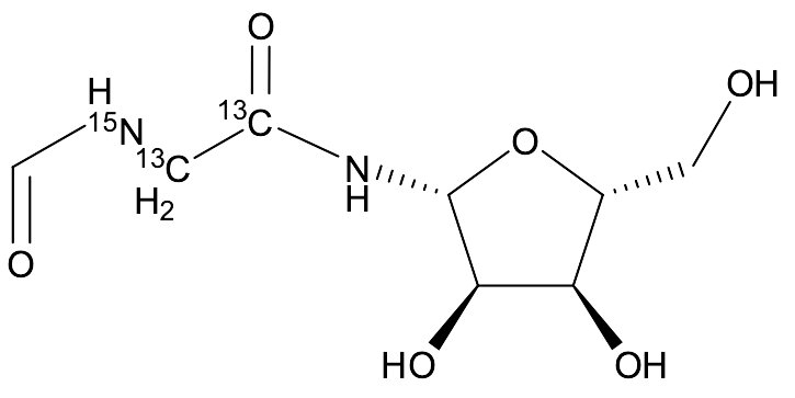 2-Formamido-N-beta-D-ribofuranosyl-acetamide-15N,13C2