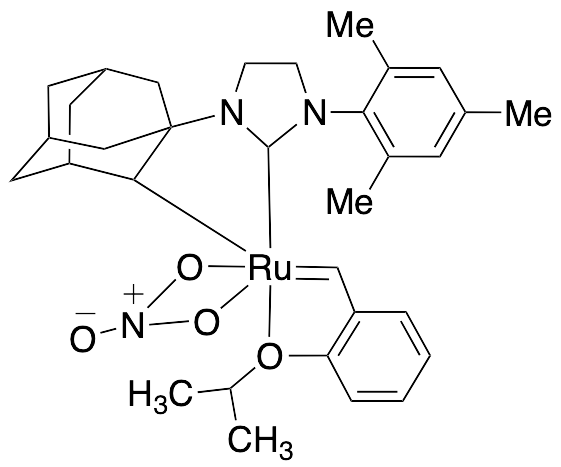[2-(1-Methylethoxy-O)phenylmethyl-C](nitrato-O,O′){rel-(2R,5R,7S)-tricyclo[3.3.1.13,7]decane-2,1-diyl[3-(2,4,6-trimethylphenyl)-1-imidazolidinyl-2-ylidene]}ruthenium
