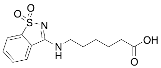6-[(1,1-Dioxo-1,2-benzothiazol-3-yl)amino]hexanoic Acid