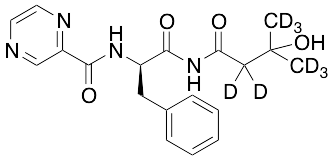 (R)-N-(1-(3-Hydroxy-3-methylbutanamido)-1-oxo-3-phenylpropan-2-yl)pyrazine-2-carboxamide-d8