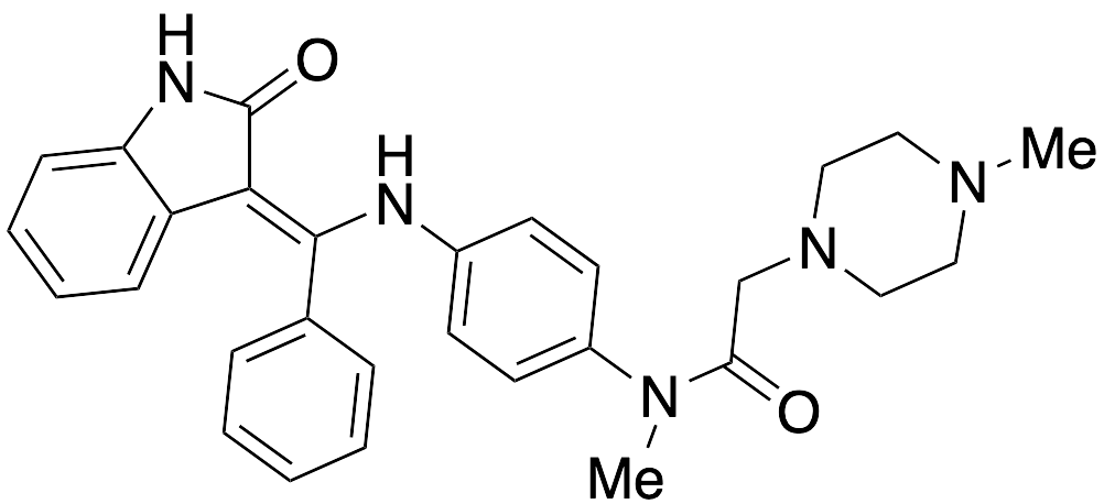 N-[4-[[(Z)-(1,2-Dihydro-2-oxo-3H-indol-3-ylidene)phenylmethyl]amino]phenyl]-N,4-dimethyl-1-piperazineacetamide