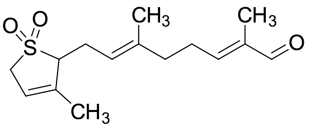 (E,​E)​-8-​(2,​5-​Dihydro-​3-​methyl-​1,​1-​dioxido-​2-​thienyl)​-​2,​6-​dimethyl-2,​6-​octadienal