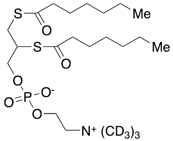 rac-12-bis(Heptanoylthio)glycerophosphocholine-D9