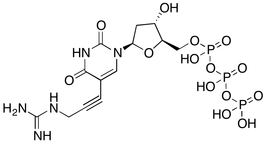 5-​[3-​[(Aminoiminomethyl)​amino]​-​1-​propynyl]​-​2'-​deoxy-uridine 5'-​(tetrahydrogen triphosphate)​