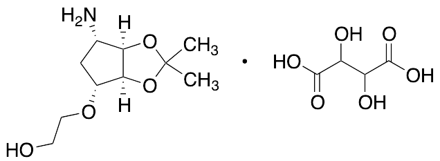 2-(((3aS,4R,6S,6aR)-6-Amino-2,2-dimethyltetrahydro-4H-cyclopenta[d][1,3]dioxol-4-yl)oxy)ethan-1-ol Tartrate
