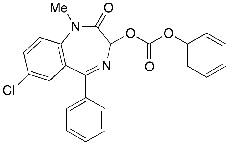 7-Chloro-2,3-dihydro-1-methyl-2-oxo-5-phenyl-1H-1,4-benzodiazepin-3-yl Ohenyl Ester Carbonic Acid