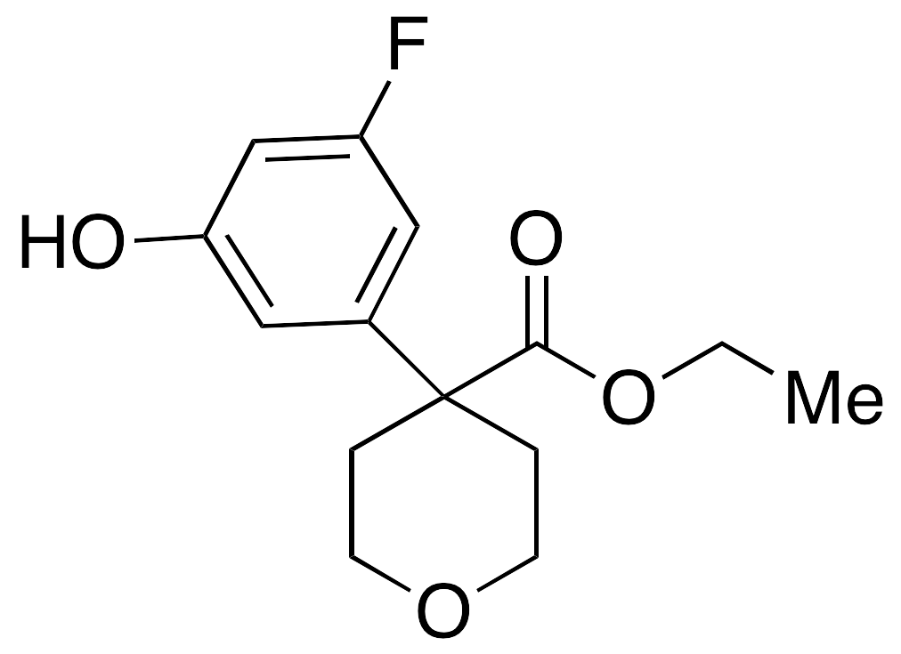 4-(3-Fluoro-5-hydroxyphenyl)-3,4,5,6-tetrahydro-2H-pyran-4-carboxylate Ethyl