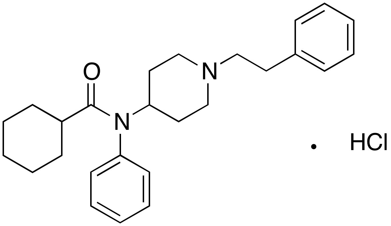 N-Phenyl-N-[1-(2-phenylethyl)-4-piperidinyl]-cyclohexanecarboxamide Hydrochloride