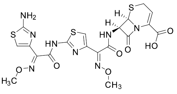 2-((E)-2-(2-Aminothiazol-4-yl)-2-(methoxyimino)acetaldehyde) Ceftizoxim