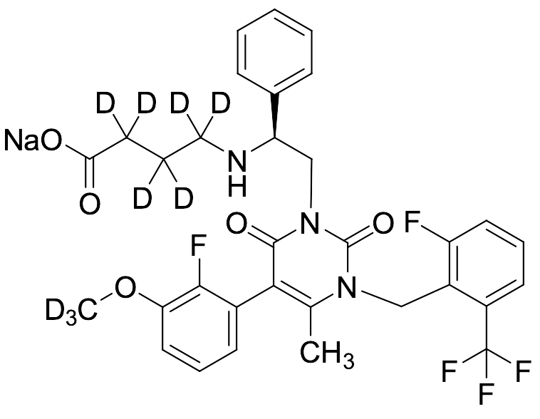 Elagolix-D9 Sodium Salt