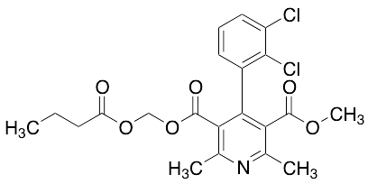 4-(2,3-Dichlorophenyl)-2,6-dimethyl-3,5-pyridinedicarboxylic Acid Methyl (1-oxobutoxy)methyl Ester