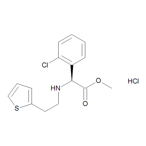 Methyl (2S)-2-(2-Chlorophenyl)-2-[2-(thiophen-2-yl)ethylamino]acetate Hydrochloride