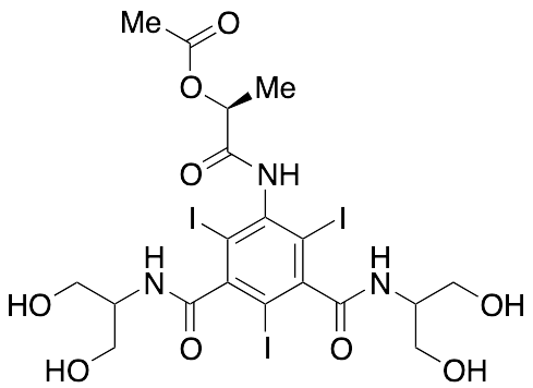 5-​[[(2S)​-​2-​(Acetyloxy)​-​1-​oxopropyl]​amino]​-​N,​N'-​bis[2-​hydroxy-​1-​(hydroxymethyl)​ethyl]​-​2,​4,​6-​triiodo-1,​3-​benzenedicarboxamide​(Iopamidol EP Impurity E)