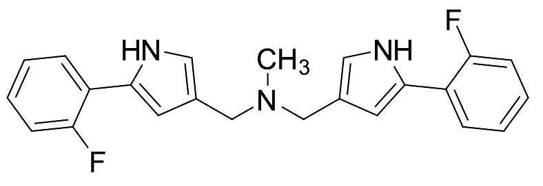 1-[5-(2-Fluorophenyl)-1H-pyrrol-3-yl]-N-([5-(2-fluorophenyl)-1H-pyrrol-3-yl]methyl)-N-methylmethanamine