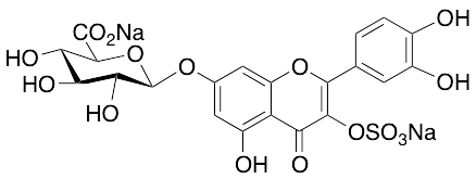 Quercetin 7-O-beta-D-Glucuronide 3-Sulfate Disodium Salt