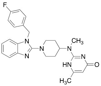 2-[[1-[1-[(4-Fluorophenyl)methyl]-1H-benzimidazol-2-yl]-4-piperidinyl]methylamino]-6-methyl-4(3H)-Pyrimidinone