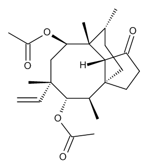 (3aS,4R,5S,6S,8R,9R,9aR,10R)-6-Ethenyl-4,6,9,10-tetramethyl-1-oxodecahydro-3a,9-propano-3aH-cyclopentacycloocten-5,8-diyl Diacetate (Mutilin 11,14-Diacetate) - CAS No. 14431-61-9 (3aS,4R,5S,6S,8R,9R,9aR,10R)-6-Ethenyl-4,6,9,10-tetramethyl-1-oxodecahydro-3a,9-propano-3aH-cyclopentacycloocten-5,8-diyl Diacetate (Mutilin 11,14-Diacetate)