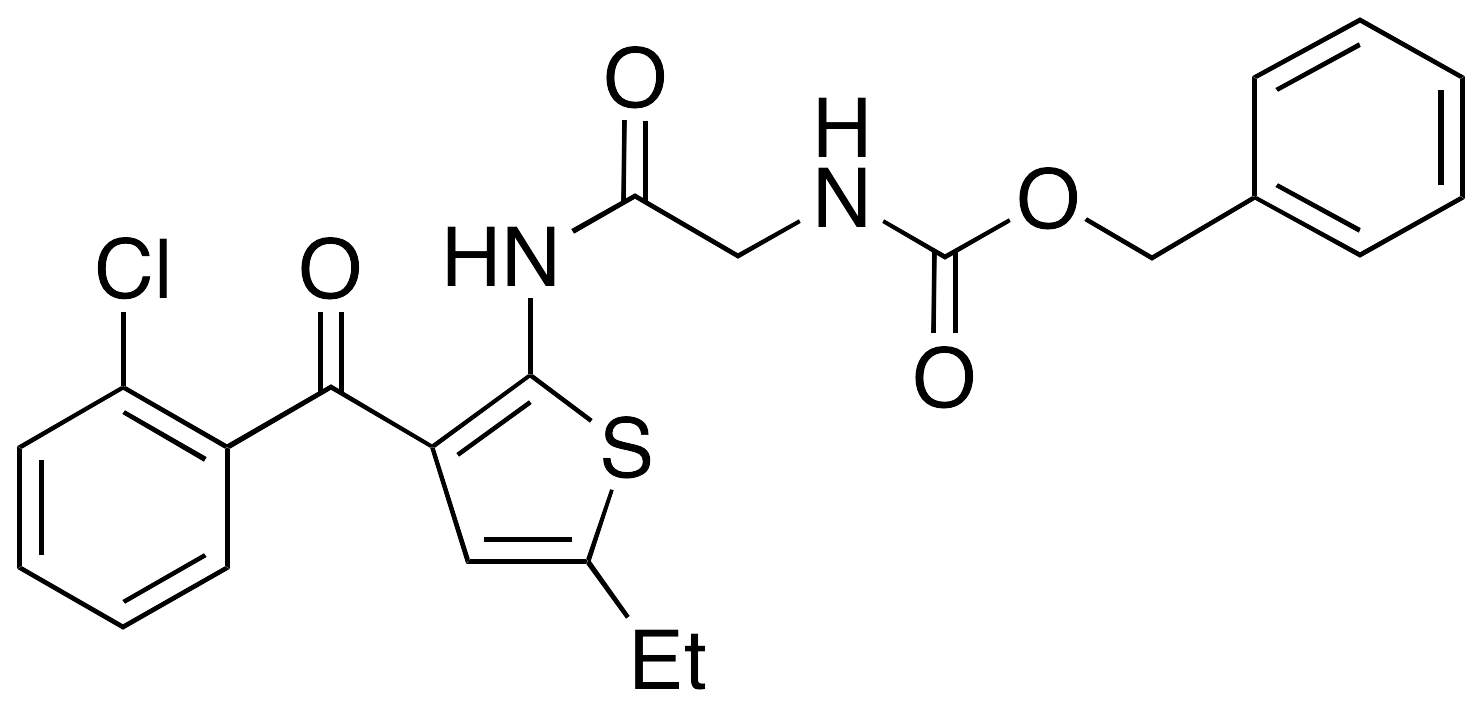 [2-[[3-(2-Chlorobenzoyl)-5-ethyl-2-thienyl]amino]-2-oxoethyl]carbamic Acid Benzyl Ester