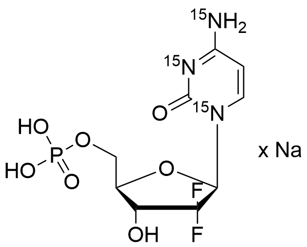 Gemcitabine Monophosphate-15N3 Sodium